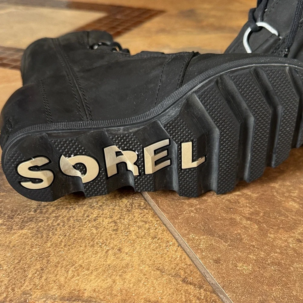 Sorel Black Lace-Up Boots - Picture 6 of 6